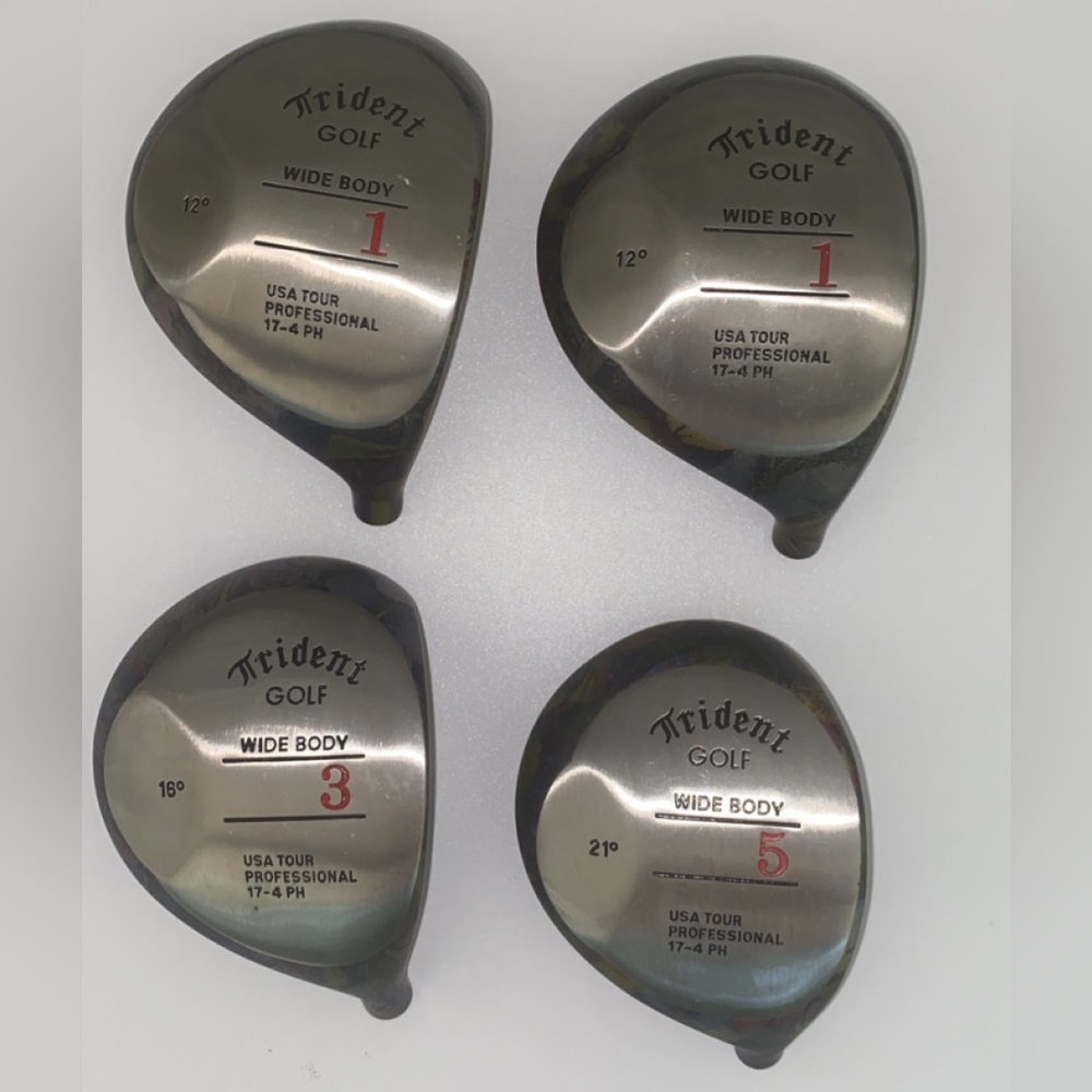 4 Trident Golf heads Floral Edition New - Picture 2 of 7